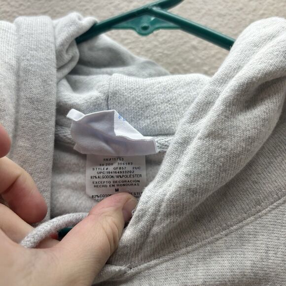 Champion Reverse Weave Hoodie Size Medium Premium Floral Sweatshirt Grey Lounge - Picture 5 of 6
